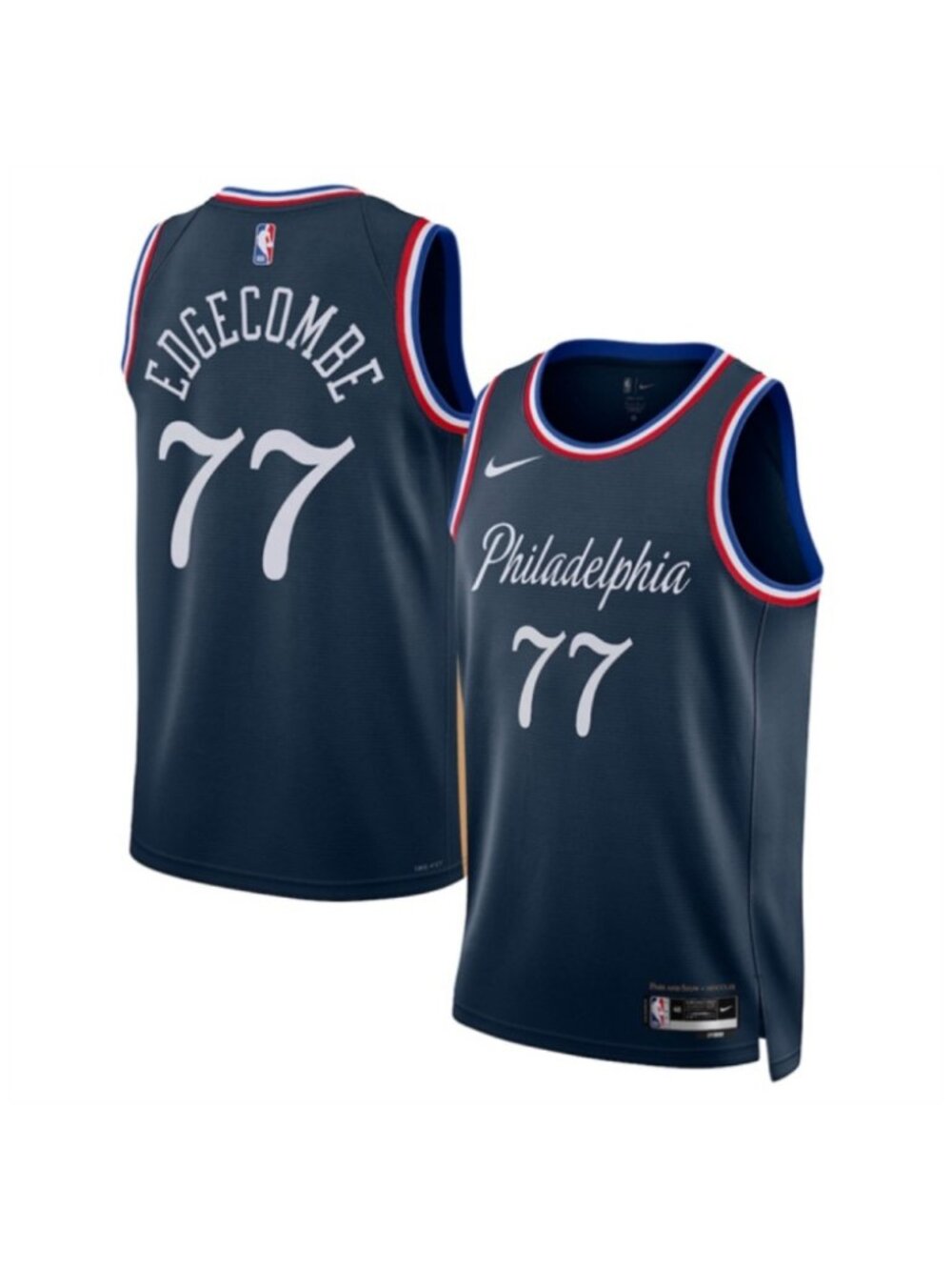 Kids Youths VJ Edgecombe Navy Jersey Stitched